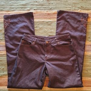 Y2k glitter flare jeans